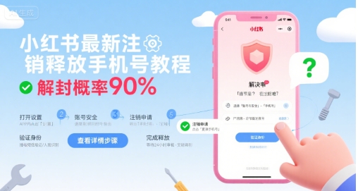小红书最新注销释放手机号教程,解封概率90%插图 小红书最新注销释放手机号教程,解封概率90%插图