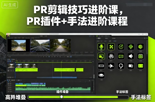 PR剪辑技巧进阶课,PR插件+手法进阶课程插图 PR剪辑技巧进阶课,PR插件+手法进阶课程插图