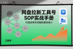 网盘拉新工具号SOP实战手册,打造没有天花板的被动收入