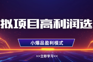 淘宝虚拟店铺，高利润玩法，高客单选品技巧，单店月入1W+