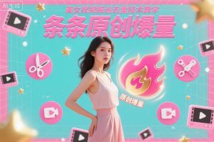美女视频搬运去重技术教学,条条原创爆量