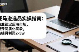 (16523期)亚马逊选品实操指南:精准锁定蓝海市场,避开同质化竞争,店铺月利润2-5w