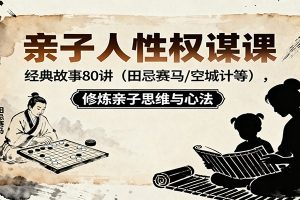 亲子人性权谋课:经典故事80讲(田忌赛马,空城计等),修炼亲子思维与心法
