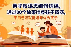(16455期)亲子权谋思维修炼课,通过80个故事培养孩子情商,不用卷娃就能培养优秀孩子