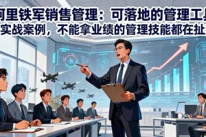 (16436期)阿里铁军销售管理:可落地的管理工具+实战案例,不能拿业绩的管理都在扯淡