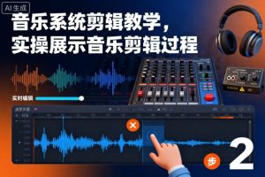 音乐系统剪辑教学,实操展示音乐剪辑过程