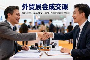 （16356期）外贸展会成交课，含目标制定、客户邀约、现场成交，系统化SOP提升参展ROI
