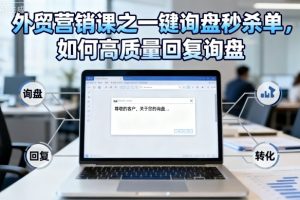 外贸营销课之一键询盘秒杀单，如何高质量回复询盘