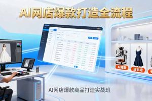 (16326期)AI网店爆款商品打造实战班:AI技术实现商品图智能处理,快速搭建AI网店