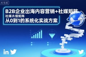 B2B企业出海内容营销+社媒矩阵,从0到1的系统化实战方案