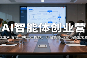 AI智能体创业营:聚焦企业AI落地,助全员提效,开启智能运营与商业思维突破