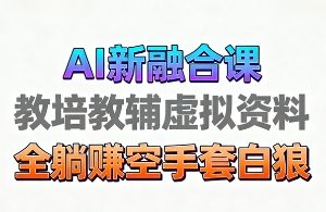 育儿教学教培新玩法,AI生成教学视频,市场大,操作简单,变现天花板非常高