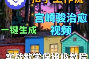 Coze扣子智能体工作流一键生成宫崎骏治愈视频,全流程保姆级教学