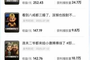 潮式无厘头抖音变现课,独创工业化生产流程,单号月收益2万+