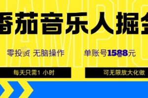番茄音乐人掘金,单账号最高可撸1k+,可无限矩阵去做,零投入
