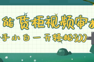 智能货柜视频审核，零门槛，几秒一单，多劳多得，新人小白一天轻松 300+