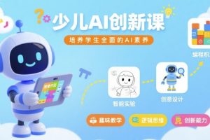 少儿AI创新课,培养学生全面的AI素养