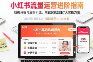 (15827期)小红书流量运营进阶指南,数据分析与涨粉引流,笔记起死回生7大实操方案