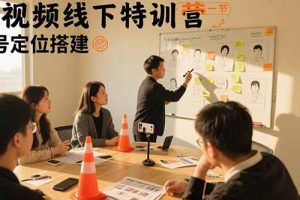 （15707期）短视频线下特训营：账号定位搭建/口播号拍摄剪辑/直播间流量入口/变现实战