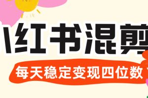 价值 3980 的小红书混剪， 虚拟变现 ＋全网项目库 ， 日引 200+宝妈创业粉，每天稳定四位数变现
