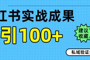 实战成果!小红书图文引流日引100+私域流量经验分享