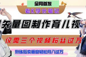 用矢量图制作育儿知识,条条爆款,每条点赞破万,实操仅需10分钟,熟练后卖橱窗育儿资料轻松过万