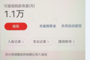 汽水音乐人挂机2.0(附赠网易云音乐人挂机)单账号月入6000+,可矩阵