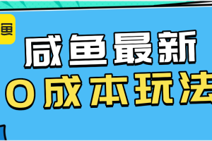 咸鱼最新0成本玩法，全网最细教程看完直接上手小白轻松日入500＋
