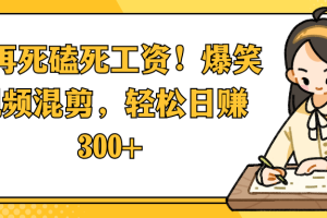别再死磕死工资！爆笑视频混剪，轻松日赚 300+