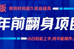 (16227期)项目讲解年入百万:小白轻松上手,纯手机操作.日入2k+
