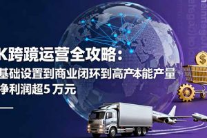(16179期)TK跨境运营全攻略:从基础设置到商业闭环到低成本量产,月净利润超5万美元