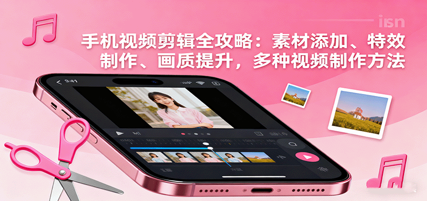 手机视频剪辑全攻略:素材添加、特效制作、画质提升,多种视频制作方法插图 手机视频剪辑全攻略:素材添加、特效制作、画质提升,多种视频制作方法插图