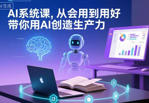 AI系统课，从会用到用好，带你用AI创造生产力插图