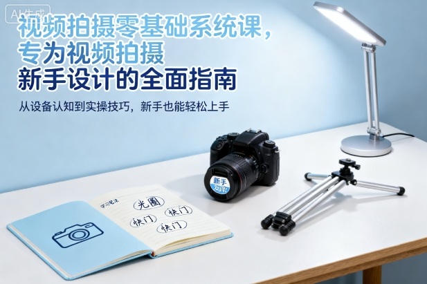 视频拍摄零基础系统课，专为视频拍摄新手设计的全面指南插图