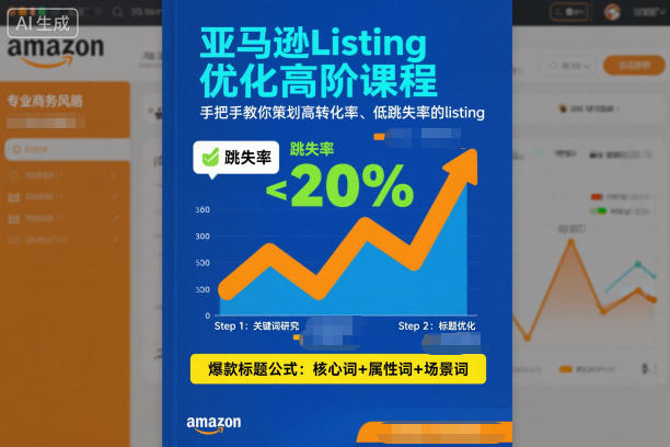 亚马逊Listing优化高阶课程,手把手教你策划高转化率、低跳失率的listing插图 亚马逊Listing优化高阶课程,手把手教你策划高转化率、低跳失率的listing插图