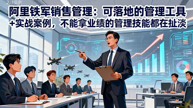 (16436期)阿里铁军销售管理:可落地的管理工具+实战案例,不能拿业绩的管理都在扯淡插图 (16436期)阿里铁军销售管理:可落地的管理工具+实战案例,不能拿业绩的管理都在扯淡插图