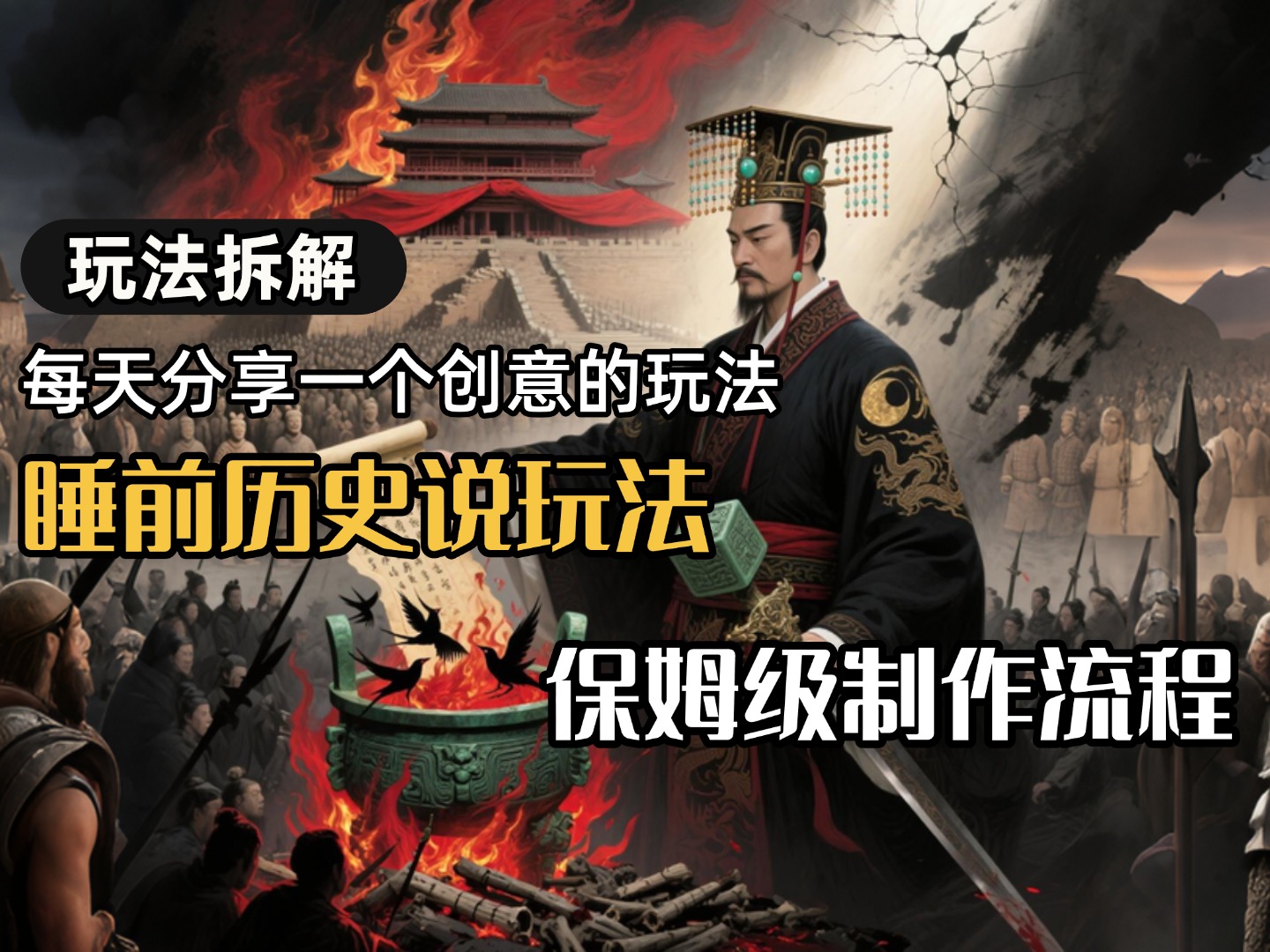 13条作品涨粉24.5万，全流程拆解睡前历史说，保姆级教程插图