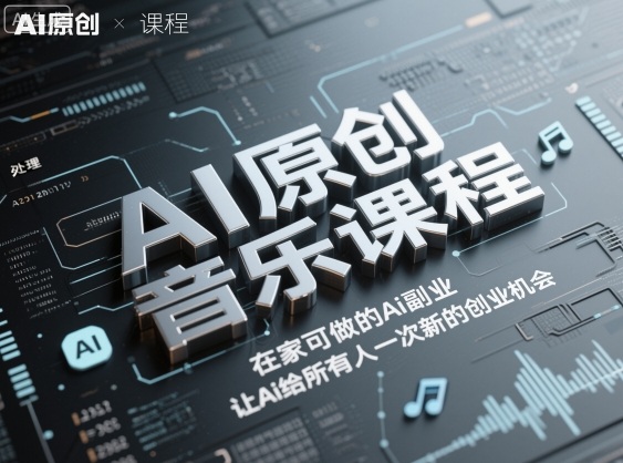 AI原创音乐课程，在家可做的Ai副业，让Ai给所有人一次新的创业机会插图