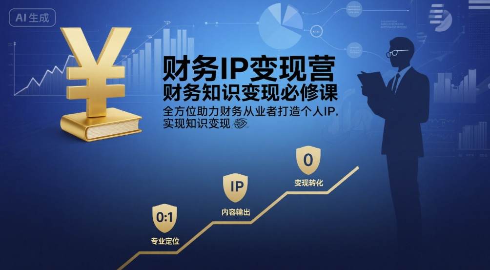 财务IP变现营,财务知识变现必修课,全方位助力财务从业者打造个人IP,实现知识变现插图 财务IP变现营,财务知识变现必修课,全方位助力财务从业者打造个人IP,实现知识变现插图