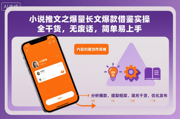 小说推文之爆量长文爆款借鉴实操，全干货，无废话，简单易上手插图