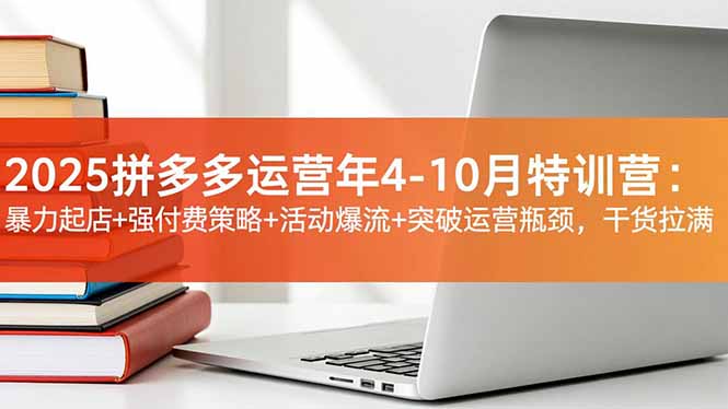 （16642期）2025拼多多运营年4-10月特训营：暴力起店+强付费策略+活动爆流+突破运营瓶颈，干货拉满插图