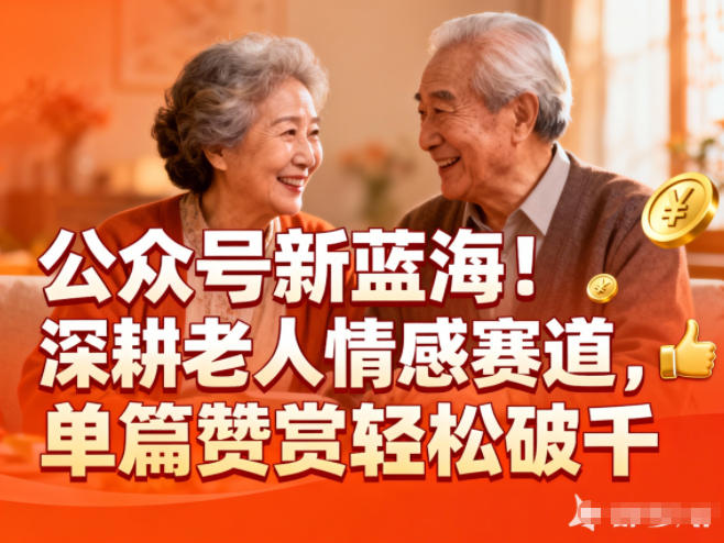 公众号新蓝海！深耕老人情感赛道，单篇赞赏轻松破1k插图