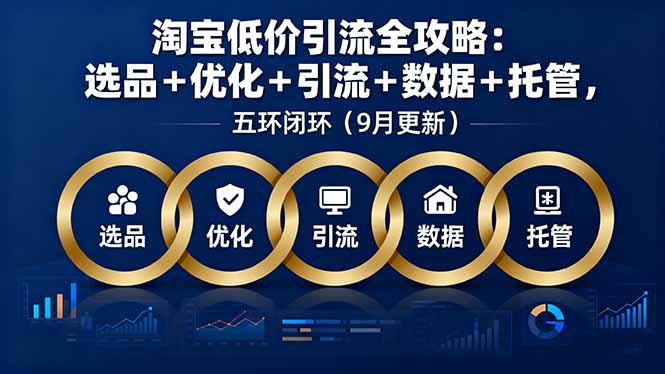 (16009期)淘宝低价引流全攻略:选品+优化+引流+数据+托管,五环闭环(9月更新)插图 (16009期)淘宝低价引流全攻略:选品+优化+引流+数据+托管,五环闭环(9月更新)插图
