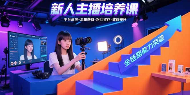 (15701期)新人主播培养课:平台适应-流量获取-粉丝留存-收益提升 全链路能力突破插图 (15701期)新人主播培养课:平台适应-流量获取-粉丝留存-收益提升 全链路能力突破插图