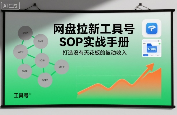 网盘拉新工具号SOP实战手册，打造没有天花板的被动收入插图