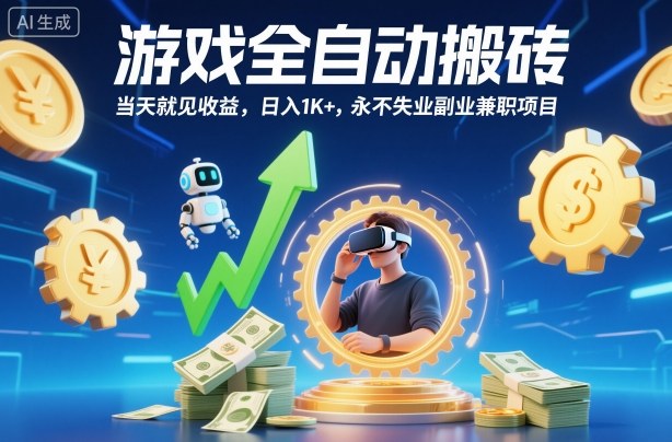 游戏全自动搬砖,当天就见收益,日入1K+,永不失业副业兼职项目【揭秘】插图 游戏全自动搬砖,当天就见收益,日入1K+,永不失业副业兼职项目【揭秘】插图