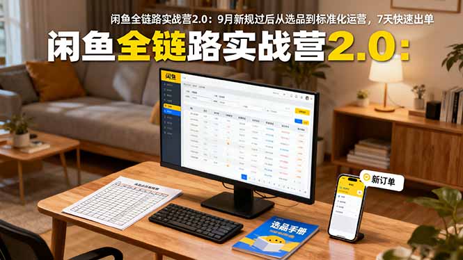 (16263期)闲鱼全链路实战营2.0:9月新规过后从选品到标准化运营,7天快速出单插图 (16263期)闲鱼全链路实战营2.0:9月新规过后从选品到标准化运营,7天快速出单插图