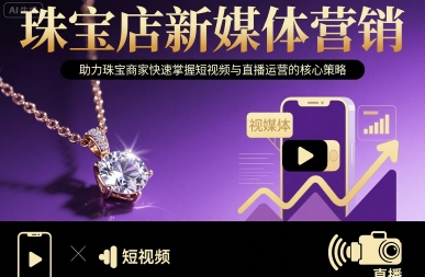 珠宝店新媒体营销,助力珠宝商家快速掌握短视频与直播运营的核心策略插图 珠宝店新媒体营销,助力珠宝商家快速掌握短视频与直播运营的核心策略插图
