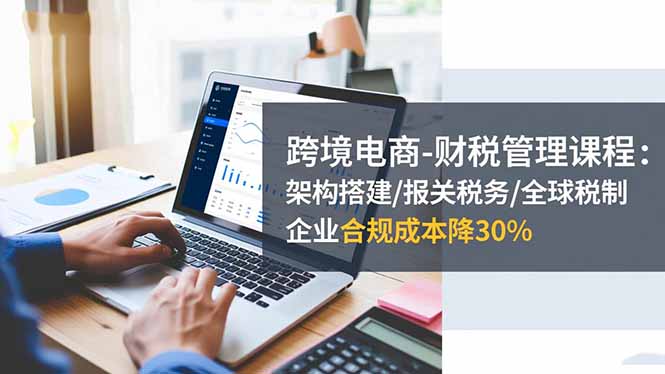 （16509期）跨境电商-财税管理课程：架构搭建/报关税务/全球税制，企业合规成本降30%插图