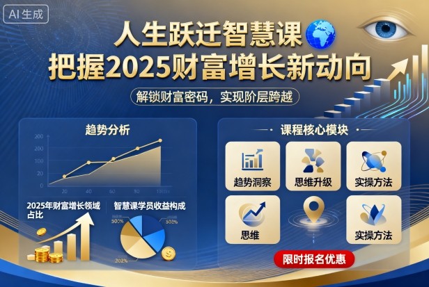 人生跃迁智慧课,把据2025财富增长新动向插图 人生跃迁智慧课,把据2025财富增长新动向插图